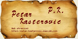 Petar Kašterović vizit kartica